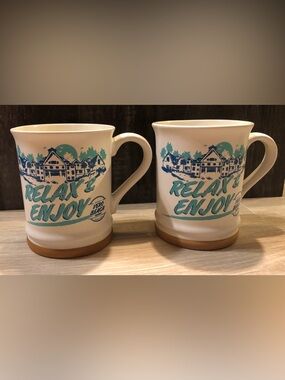 Disneys Vero Beach Resort Ceramic Coffee Mug Set of 2 Brand new from Resort.